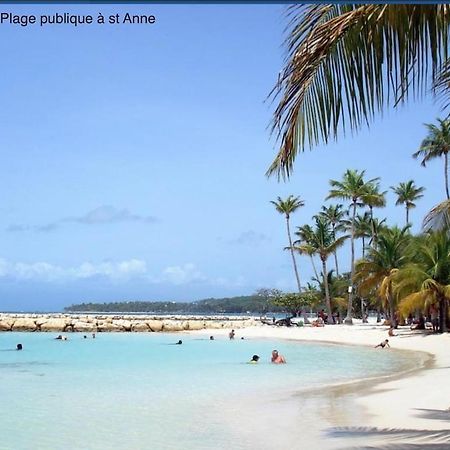 Studio Village Vacances,Vue Mer, Plage A 30M ,Wifi A Sainte Anne 외부 사진