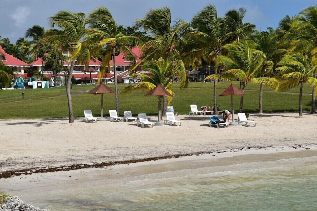 Studio Village Vacances,Vue Mer, Plage A 30M ,Wifi A Sainte Anne 외부 사진